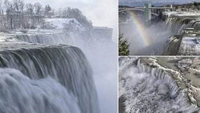 عاجل.. شلالات نياجرا تتحول إلى كتل جليدية (صور)