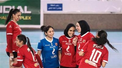 طائرة الأهلي يواجه هليوبوليس في دوري السيدات