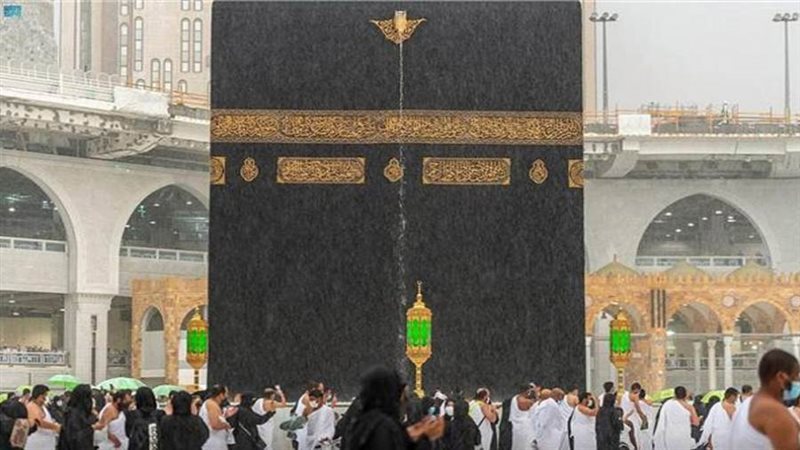 هطول الأمطار في الحرمين