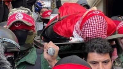 تشييع جثمان شهيد مُخيم 