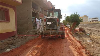 رصف وتمهيد ورفع كفاءة طرق بيلا في كفر الشيخ 