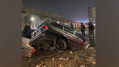 تفاصيل تداول منشور يتضمن سقوط سيارة في حفرة بالتجمع الأول