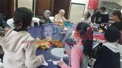 مسابقة فنية للأشغال اليدوية للنشء بمراكز شباب كفر الشيخ نافذة الإبداع
