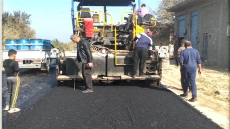 قرب الإنتهاء من رصف