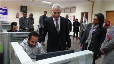 لجان خاصة في الاختبارات لطلاب الإعاقة البصرية بجامعة المنيا 