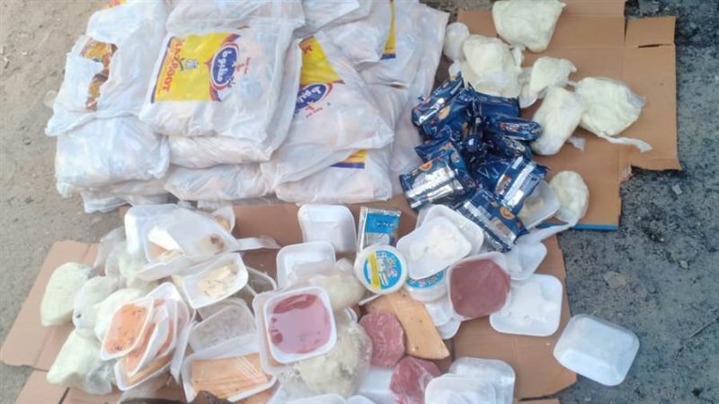 ضبط ١٥ طن عبوات عصائر