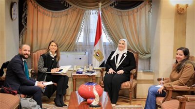 وزيرة التضامن الاجتماعي تستقبل مدير المكتب الإقليمي للعلوم التابع لليونسكو في الدول العربية