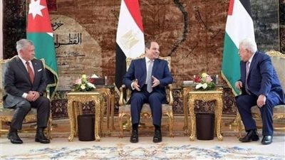 عاجل .. تفاصيل البيان الختامي للقمة الثلاثية المصرية الأردنية الفلسطينية