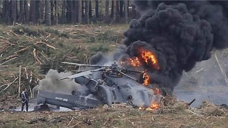 تحطم مروحية بكييف