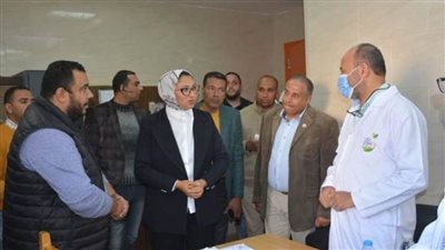 نائب محافظ الوادي الجديد تتفقد أعمال قافلة 