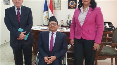 غادة شلبي تلتقي سفير نيبال لبحث سبل التعاون