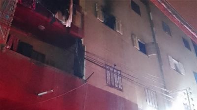 إصابة زوجين ونجليهما في حريق شقتهما بدمنهور