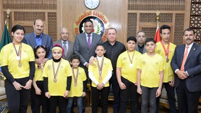 محافظ الدقهلية يكرم أبطال الكيك بوكسينج بنادي السنبلاوين 