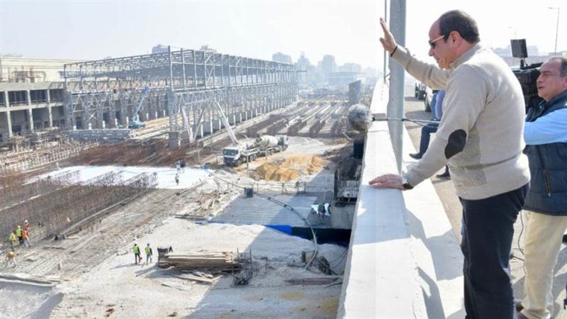 أثناء تفقد الرئيس