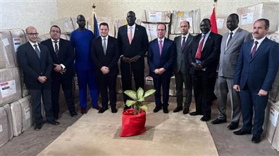 مصر:  تسليم شحنة المساعدات الطبية والدوائية الموجهة لجنوب السودان