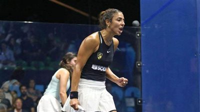 تأهل لاعبة وادي دجلة هانيا الحمامي إلى نصف نهائي جي بي مورجان للإسكواش