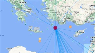 عاجل.. زلزال قوي فى شرق البحر المتوسط يشعر به سكان القاهرة الكبري.