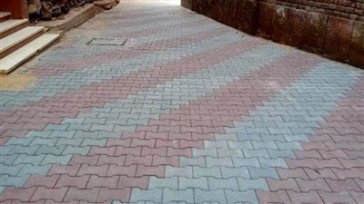 رصف 30 ألف متر مسطح بـ 