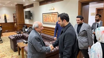 رئيس حزب صوت الشعب والأمين العام يلتقون نقيب مهندسي مصر طارق النبراوي