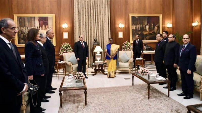 رئيسة الهند خلال