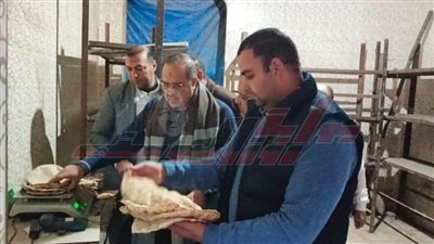 الحملات الرقابية تحرر 25 محضرا للمخابز غير الملتزمة بمواصفات الخبز بكفر الشيخ