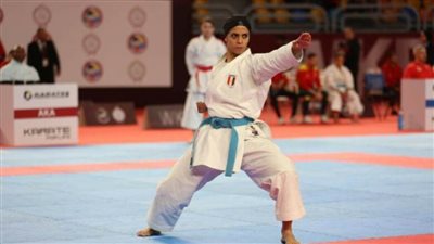 آية هشام تتأهل لربع نهائي الكاتا ببطولة البريمييرليج للكاراتيه بالقاهرة