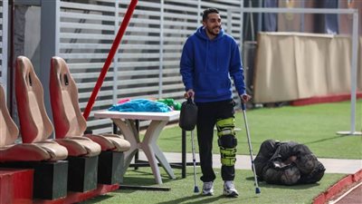 كريم فؤاد يبدأ جلسات العلاج بعد جراحة الصليبي