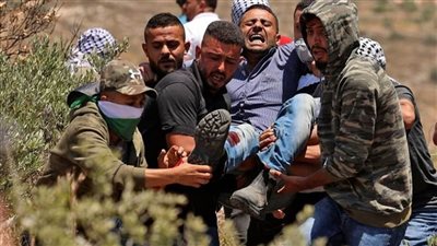 إصابة عشرات الفلسطينيين خلال مواجهات مع قوات الاحتلال جنوب نابلس