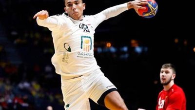 نيم الفرنسي يعلن التعاقد مع مهاب سعيد لاعب يد الأهلي