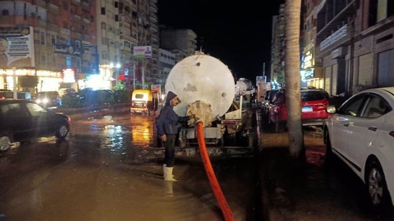 رفع تراكمات مياة