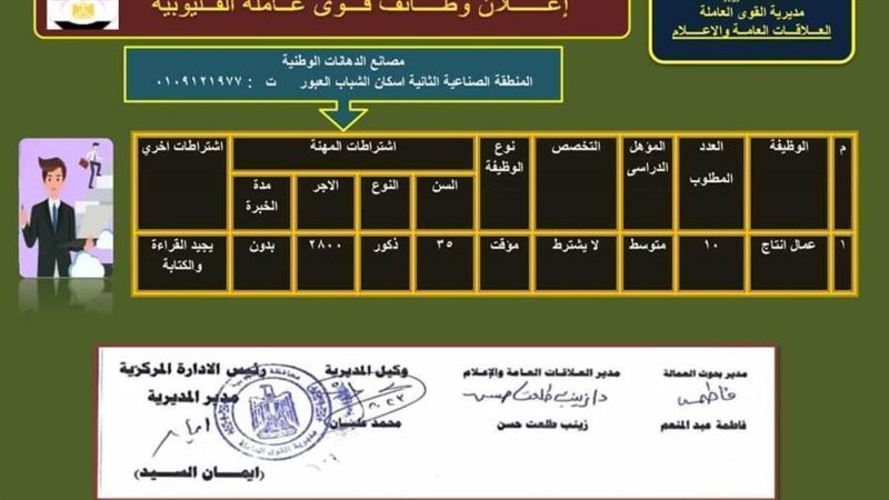 توفير وظائف
