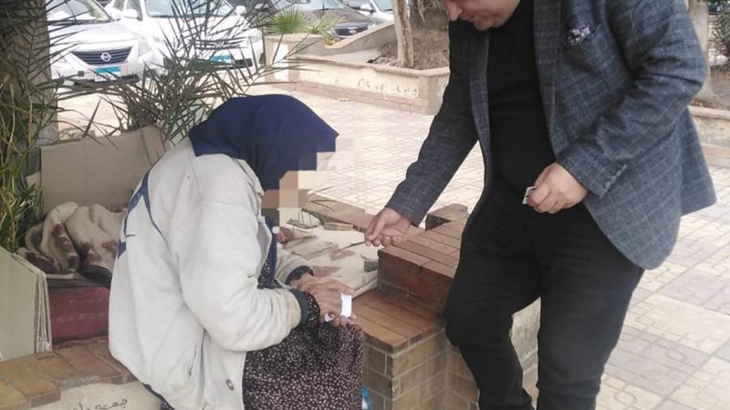 إنقاذ السيدة المشردة