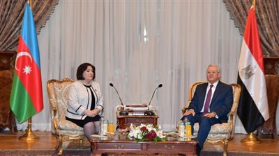 المستشار الدكتور حنفي جبالي يلتقي رئيسة برلمان أذريبجان
