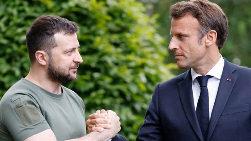 ماكرون وزيلنسكي -