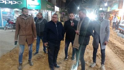 رصف ورفع كفاءة عدد من الطرق بمركز مغاغة بالمنيا