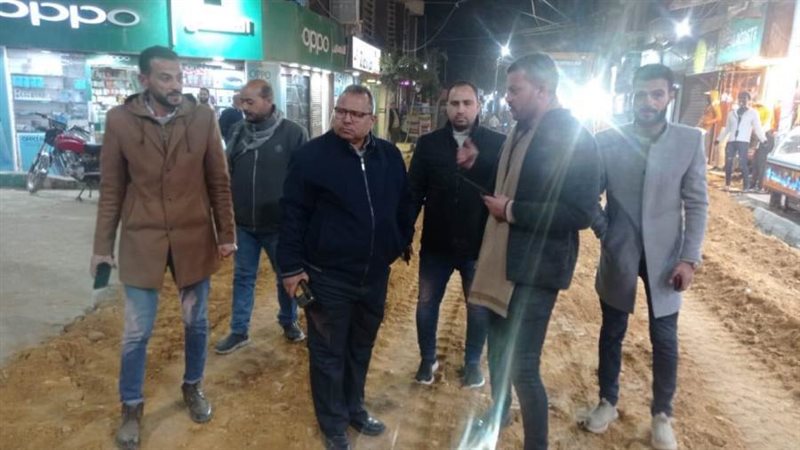 أعمال رصف بمغاغة