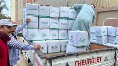 توزيع 2721 سلة غذاء على الأسر الأولى بالرعاية بالدقهلية 