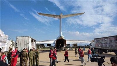 الجزائر ترسل 70 طنًا من المساعدات الإنسانية إلى سوريا