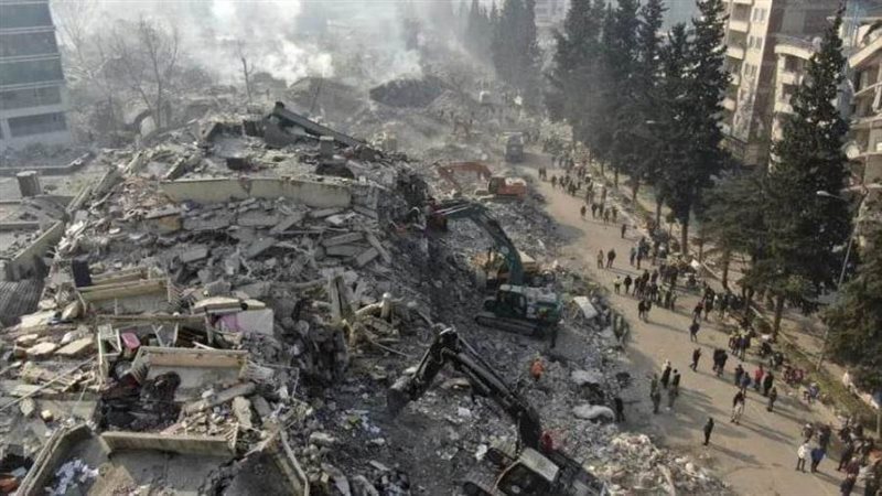 آثار الدمار الناتج