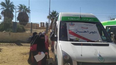 فحص 340 مواطنًا وإحالة 7 لإجراء عمليات جراحية في قافلة طبية بالوادي الجديد