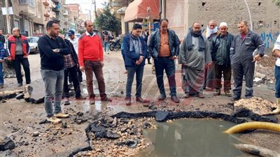 محافظ كفر الشيخ يتابع أعمال إصلاح كسر مفاجئ لخط طرد محطة صرف بدسوق