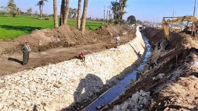 تبطين 643.5 كم ترع ببني سويف بنسبة تنفيذ 73%