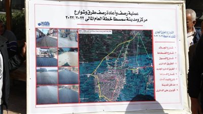  بني سويف.. رصف الشوارع الرئيسية وخلق محاور مرورية بسمسطا