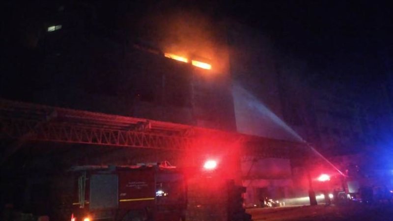 اندلاع حريق بمصنع