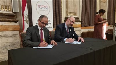  مذكرة تفاهم بين وزارة الإسكان ومسئولي رابطة المياة البريطانية للتعاون في مشروعات المياه والصرف الصحي