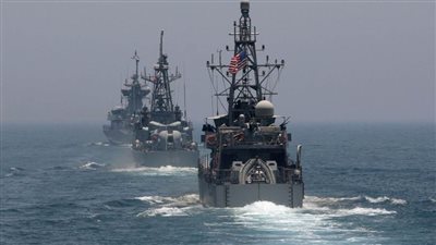 مناورات بحرية مشتركة بين اليابان وأمريكا وكوريا الجنوبية