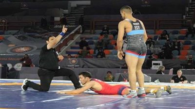   مصر تحصد المركز الثالث وبرونزية وزن 60 كجم في بطولة العالم للمصارعة بصالة برج العرب