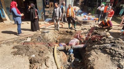 إحلال وتجديد مواسير خطوط المياه الاسبستوس بكفر الشيخ