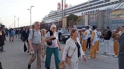 ميناء بورسعيد السياحي يشهد وصول 628 بحارا و832 راكبا من جنسيات مختلفة