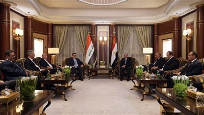 الرئيس السيسي يستقبل رئيس وزراء العراق